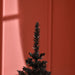 5FT Black Pencil Artificial Christmas Tree — 294 Tips, Unlit, Slim Space - Saving, Plastic Stand - Monsta Online