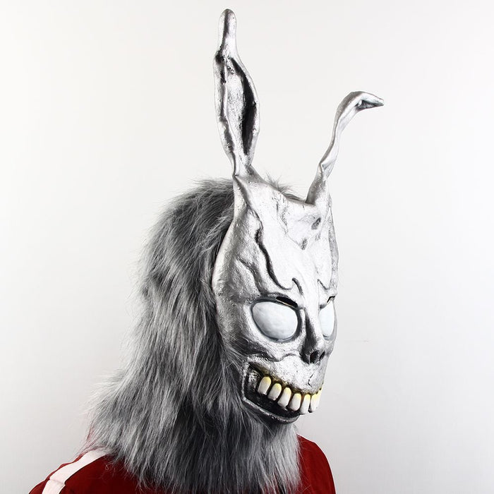 Halloween Frank Evil Rabbit Mask – Scary Latex Full Face Cosplay Prop - Monsta Online