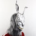 Halloween Frank Evil Rabbit Mask – Scary Latex Full Face Cosplay Prop - Monsta Online