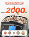 Automatic Coin Counter and Sorter Machine with Wrapping Tubes and 2000 Coin Capacity - Monsta Online