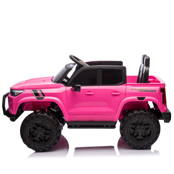 24V Two Seater Kids 4x4 Ride On Pickup Truck With Safety Belts Remote Control - Monsta Online