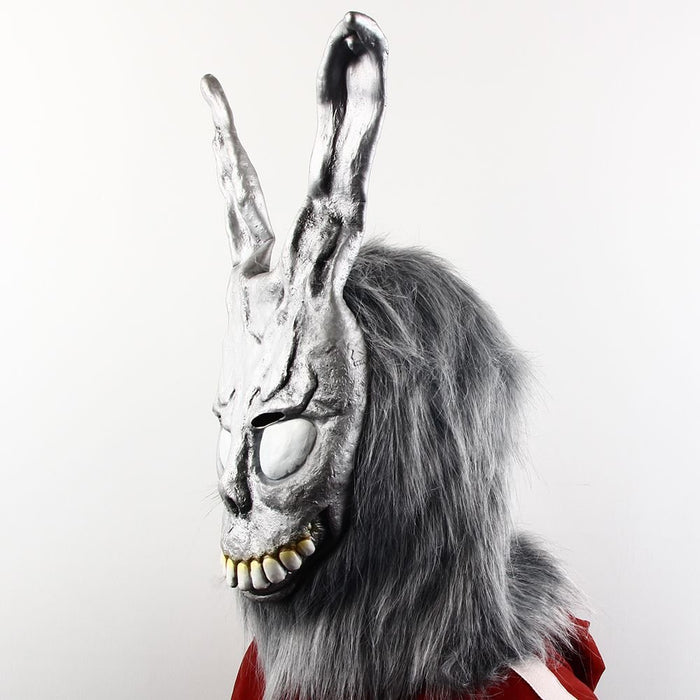 Halloween Frank Evil Rabbit Mask – Scary Latex Full Face Cosplay Prop - Monsta Online