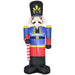 8FT Prelit Inflatable Nutcracker Toy Soldier with Scepter and LED Lights - Outdoor Christmas Decoration - Monsta Online