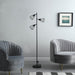 Stylish 65 - Inch Adjustable Cage Shade Floor Lamp for Farmhouse Decor - Monsta Online