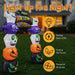 8.2FT Halloween Inflatable Pumpkin Archway with LED Lights – Giant Blow Up Halloween Decoration - Monsta Online