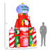 10FT Prelit Inflatable Candy Castle with Santa, Penguin & Reindeer with Flashing LED Lights - Outdoor Christmas Decoration - Monsta Online