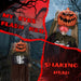 5.6ft Sound - Activated Pumpkin Head Ghost Halloween Animatronic – Glowing Eyes and Creepy Sounds - Monsta Online