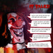 8.2ft Giant Animatronic Halloween Clown – Motion and Sound Activated with Red Glowing Eyes, Shaking Head and Creepy Phrases - Monsta Online
