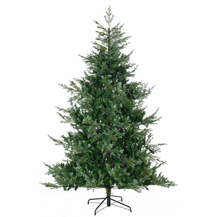 7.5FT Wide Artificial Christmas Tree — 1288 Tips, Unlit, Auto - Open, Easy - Shape Branches, Steel Base - Monsta Online