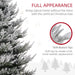 9FT Snow Flocked Artificial Christmas Tree — 1939 Tips, Unlit, Auto - Open Hinged, Nordic Pine, Steel Base - Monsta Online
