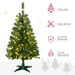 4FT Pre - Lit Artificial Christmas Tree — 100 LEDs, 208 Tips, Auto - Open, 3 Light Modes, Warm White or Multi - Color - Monsta Online
