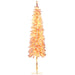 7FT Pink Snow Flocked Pencil Pre - Lit Artificial Christmas Tree — 250 Warm White LEDs, 331 Tips, Downswept - Monsta Online