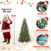 6FT Pre - Lit Artificial Christmas Tree — 350 Warm LED, Snow - Tipped, Berries & Pine Cones, Metal Stand - Monsta Online