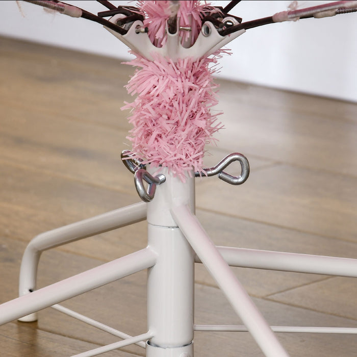 7FT Pink Artificial Christmas Tree — 1288 Tips, Unlit, Wide Shape, Auto - Open Hinged, Steel Base - Monsta Online