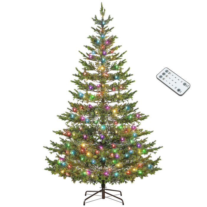 9FT Sparse Cedar Pre - Lit Artificial Christmas Tree — 310 Dual - Color LEDs, 11 Modes, 4306 Tips, Remote - Monsta Online
