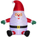 6FT Inflatable Santa Claus with Rotating Magic Ball Light - Outdoor Christmas Decoration - Monsta Online