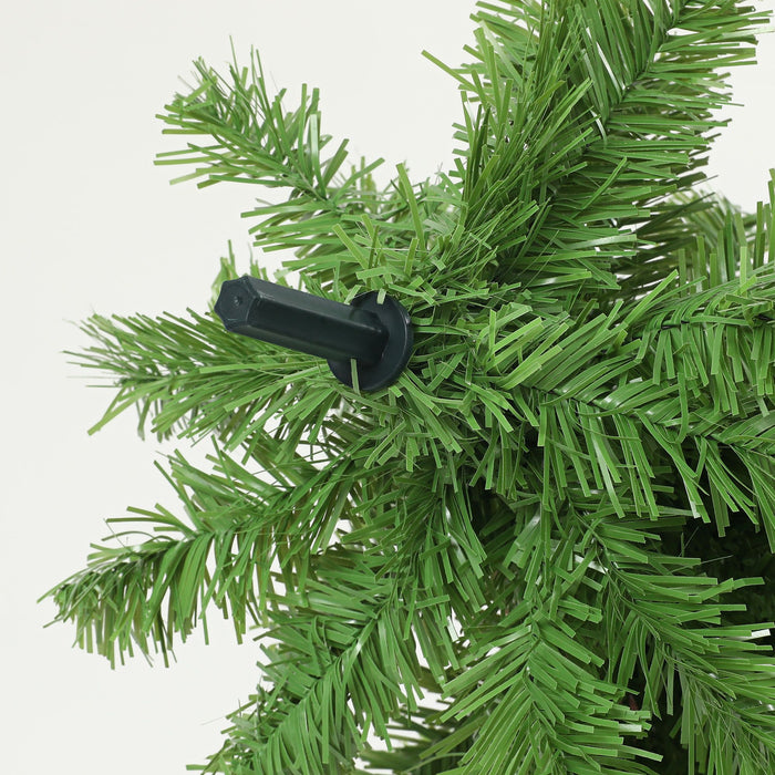 6FT Whimsical Bendable Pencil Artificial Christmas Tree — 400 Tips, Curled Top, Unlit, Metal Base - Monsta Online