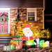 4.4FT Prelit Inflatable Santa Claus with Gift Boxes and LED Lights - Outdoor Christmas Decoration - Monsta Online
