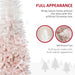 6FT Ombre Pink & White Pencil Artificial Christmas Tree — 406 Tips, Unlit, Auto - Open, Slim Space - Saving - Monsta Online