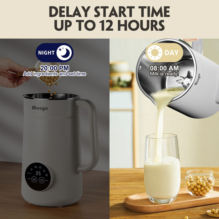 Multi - Functional 8 in 1 Soy and Almond Milk Maker with Auto - Clean and 12h Timer - Monsta Online
