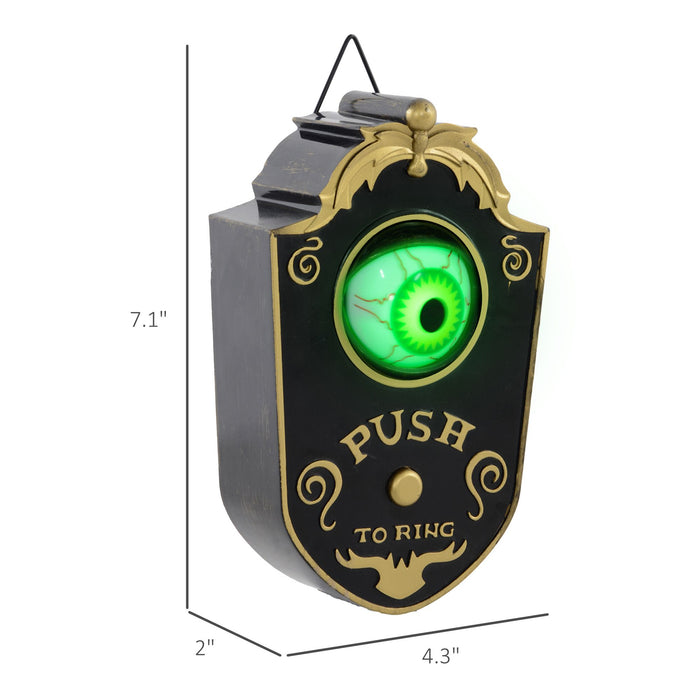 Halloween Animatronic Doorbell – Motion and Sound Activated Prop with Creepy Light - Up Eye and Spooky Sounds - Monsta Online