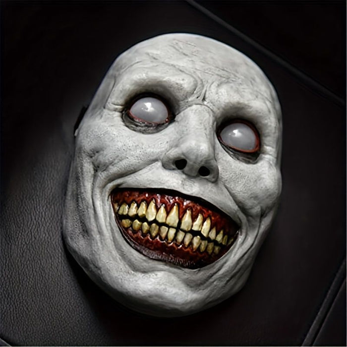 Halloween Evil Smiling Demon Mask – Terrifying Horror Costume Prop - Monsta Online