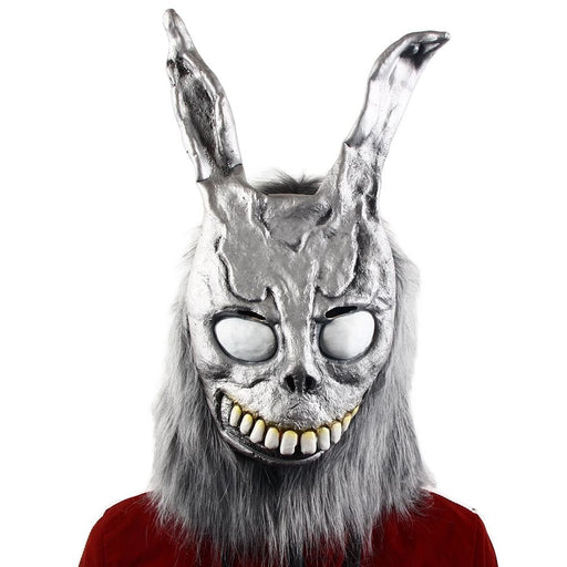 Halloween Frank Evil Rabbit Mask – Scary Latex Full Face Cosplay Prop - Monsta Online