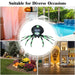 6FT Halloween Inflatable Spider with LED Lights – Giant Blow Up Yard Decoration - Monsta Online
