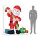 6FT Prelit Inflatable Santa Claus with Candy Cane & Gift Boxes and LED Lights - Outdoor Christmas Decoration - Monsta Online