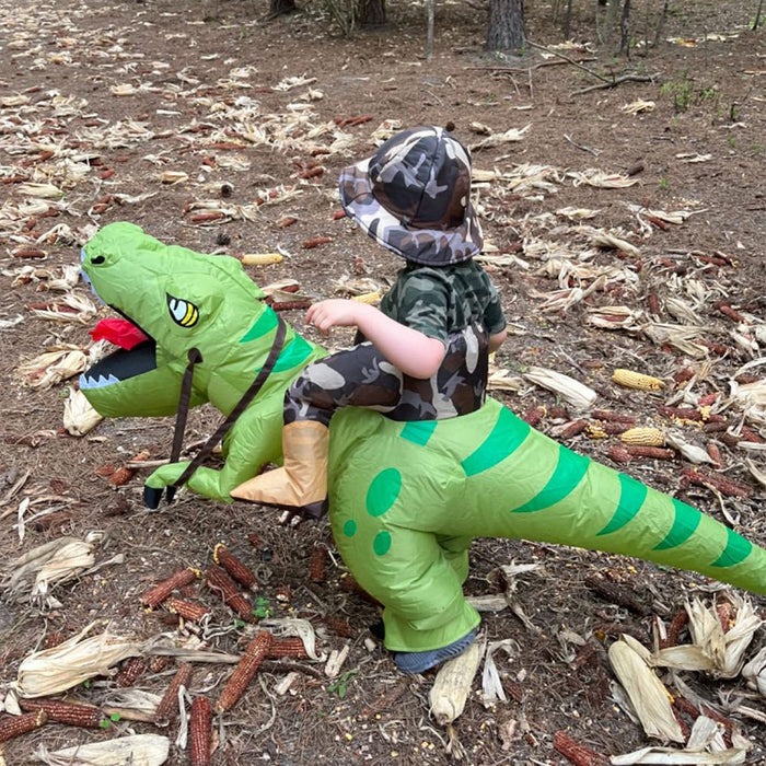 Halloween Inflatable Riding Dinosaur Costume – Kids & Adult Funny Cosplay Outfit - Monsta Online