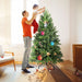 7.5FT Artificial Christmas Tree — Full, 1599 Tips, PE+PVC, Hinged, Metal Stand - Monsta Online