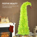 7FT Pre - Lit Whimsical Bent Top Pencil Christmas Tree — 628 Tips, 250 Warm White LED Lights, Metal Base - Monsta Online