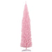 8FT Pink Pencil Artificial Christmas Tree — 618 Tips, Slim Space - Saving, Plastic Stand - Monsta Online
