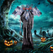 6ft Sound - Activated Halloween Animatronic Dragon Ghost – Roaring Sound, Posable Wings and Light - Up Eyes - Monsta Online