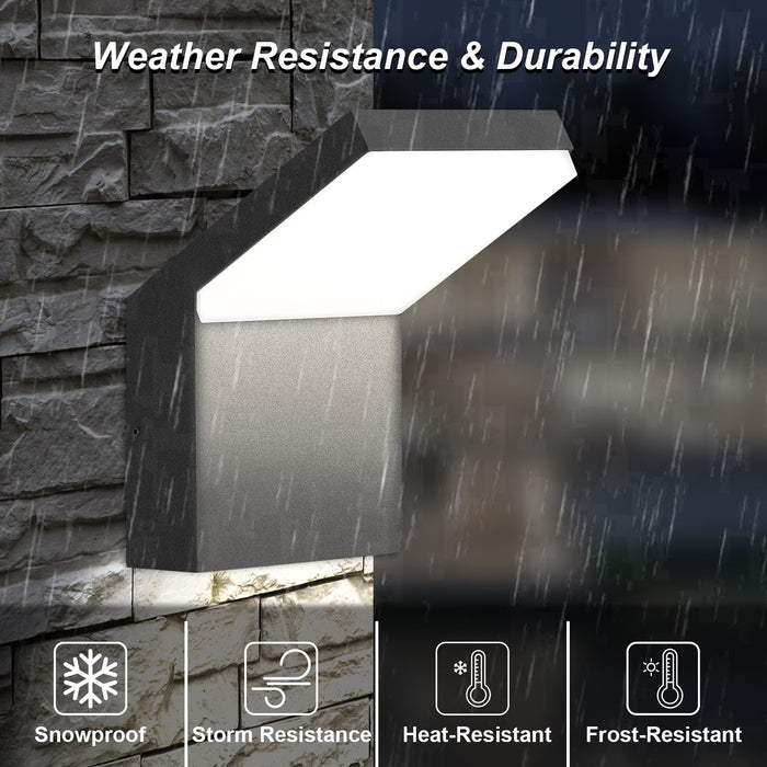 Modern Outdoor LED Wall Light Fixture for Porch and Garden - Waterproof Aluminum - Monsta Online