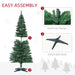 5FT Noble Fir Pencil Pre - Lit Artificial Christmas Tree — 110 Warm White LEDs, 294 Tips, Slim Space - Saving - Monsta Online