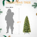 4FT Pre - Lit Artificial Christmas Tree — 150 Warm LED, 527 Tips, PE+PVC, Hinged, Metal Stand - Monsta Online