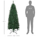 6FT Slim Artificial Christmas Tree — 583 Tips, Unlit, Full Realistic Branches, Collapsible Metal Base - Monsta Online