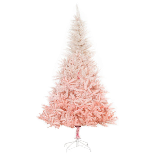 6FT Pink Spruce Artificial Christmas Tree — 800 Tips, Unlit, Auto - Open, Full Realistic Branches, Metal Base - Monsta Online