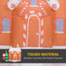 7FT Prelit Inflatable Gingerbread House with Santa & Christmas Tree and LED Lights - Outdoor Christmas Decoration - Monsta Online