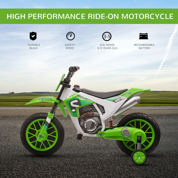 12V Electric Kids Ride On Dirt Bike - Ride - On Motorcycle with Training Wheels - Monsta Online