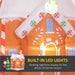7FT Prelit Inflatable Gingerbread House with Santa & Christmas Tree and LED Lights - Outdoor Christmas Decoration - Monsta Online