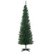 6FT Pencil Artificial Christmas Tree — 390 Tips, Unlit, Slim Hinged, Full Lush Appearance, Plastic Base - Monsta Online
