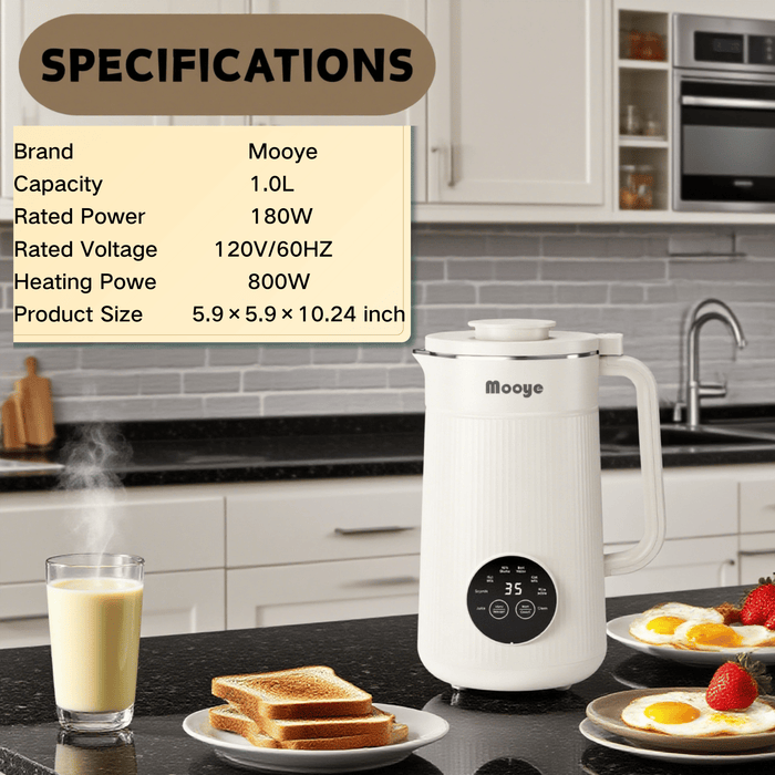 Multi - Functional 8 in 1 Soy and Almond Milk Maker with Auto - Clean and 12h Timer - Monsta Online