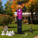 12FT Halloween Inflatable Pumpkin Man Holding Skull with LED Lights - Monsta Online