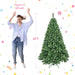 6FT Pre - Lit Smart Artificial Christmas Tree — 280 WiFi LED, Music Sync, App Control, Hinged, Metal Stand - Monsta Online