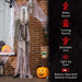 6.2ft Animatronic Halloween Ghost – Motion and Sound Activated with Light - Up Eyes, Turning Movement and Creepy Sounds - Monsta Online