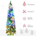 4FT Snow Flocked Pre - Lit Artificial Christmas Tree — 100 LED Lights, Warm White/Multicolor, 225 Tips, Downswept - Monsta Online