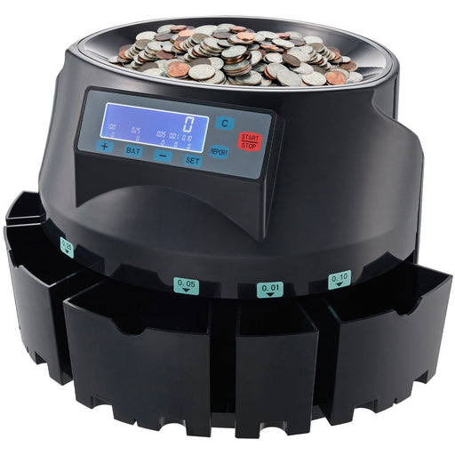 Automatic USD Coin Counter Machine with 2000 Coin Capacity and LCD Display - Monsta Online