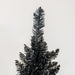 8FT Black Pencil Artificial Christmas Tree — 618 Tips, Unlit, Slim Skinny, Space - Saving, Plastic Base - Monsta Online